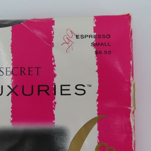 Victorias Secret Lasting Luxuries Small Espresso Sheer to Waist Pantyhose Open - Picture 3 of 10